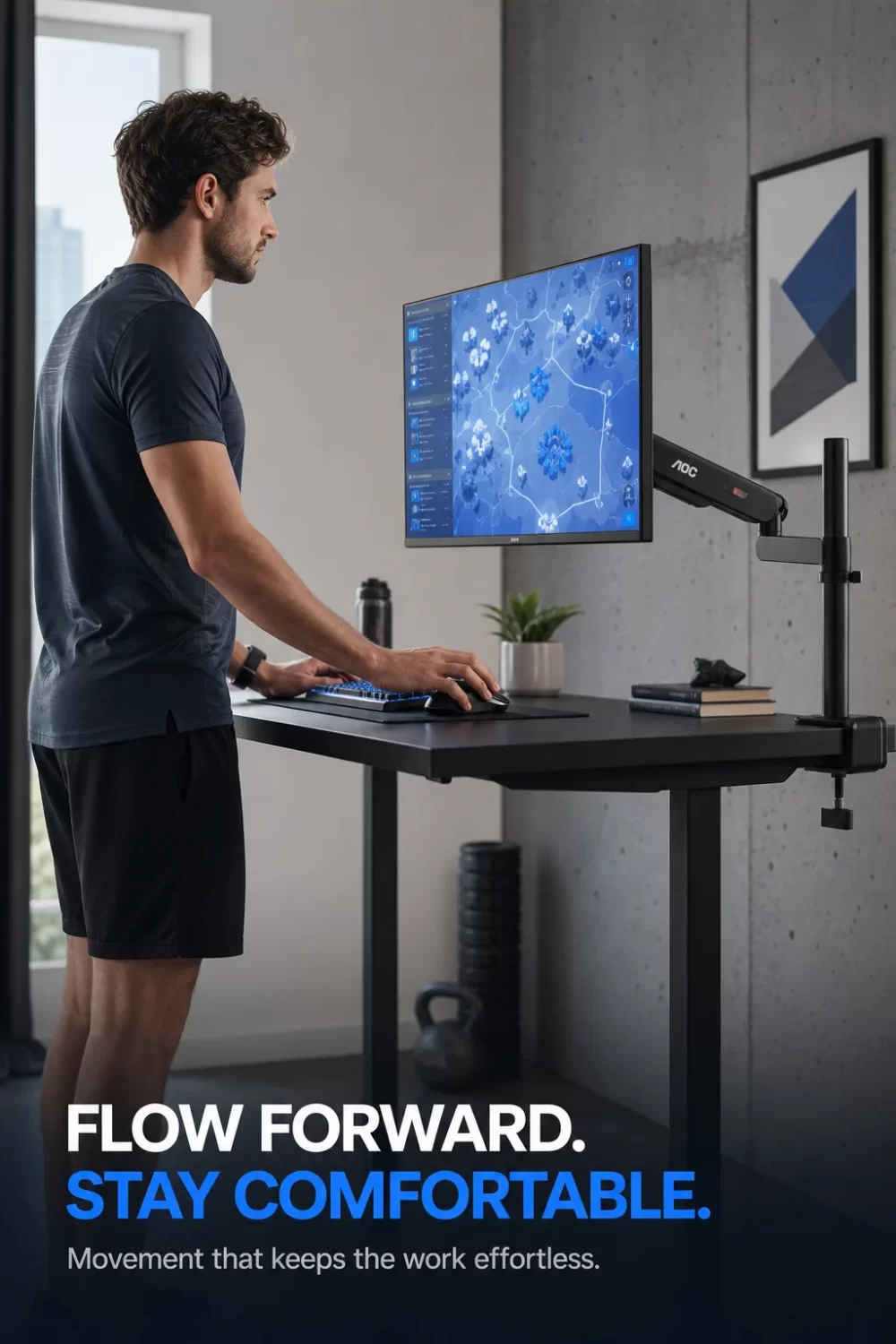 AOC AM 700 lifestyle setup